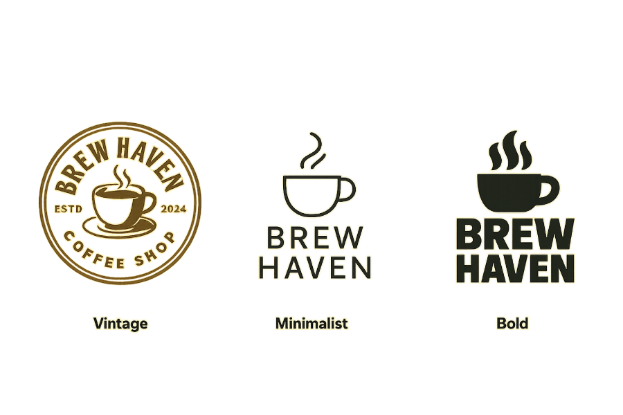 Logos in verschiedenen Stilen designen