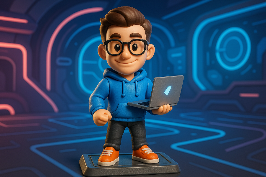 Verwandlung in eine Action Figur